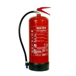 Wetplug - Portable Water Fire Extinguisher, Kitemark & LPCB Approved, 9ltr - WPW9