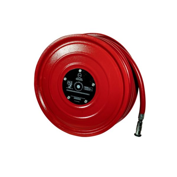Wetplug - Wall Mounted Automatic Swinging Fire Hose Reel with Rotary Operated Nozzel LPCB Approved, 25mm x 30mtr - W-SHR-A25