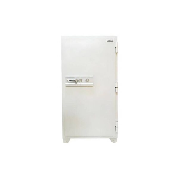 Eiko - Fire Resistant Safe 3 Shelves, 1 Drawer with 2 Keylock, Light Warm Grey - 704-CKG