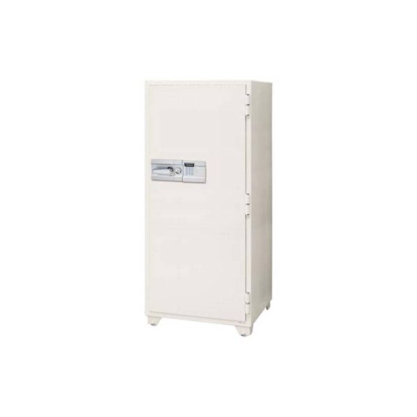 Eiko - Fire Resistant Safe 4 Shelves 1 Drawer with 2 Keylock, Light Warm Grey - 705EKG