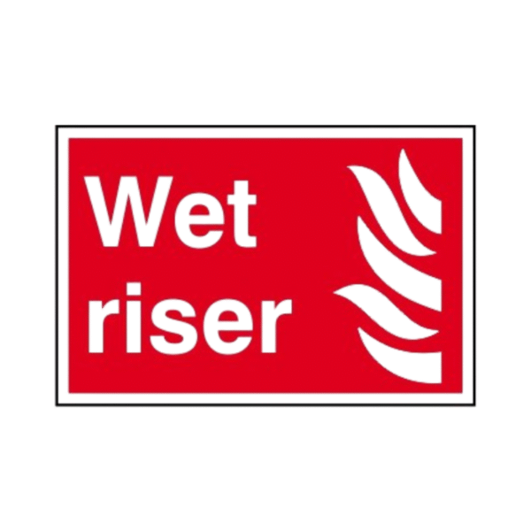 Wet Riser Signage Board (PVC)