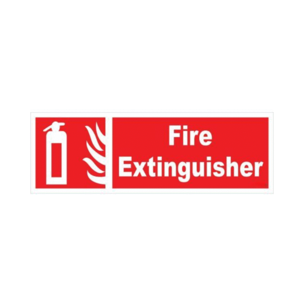 PVC "FIRE EXTINGUISHER" Signage Board (30x12 cm)