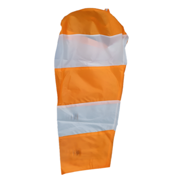 Orange & White Windsock – 16" Diameter x 150cm Length | High-Visibility Wind Direction Indicator