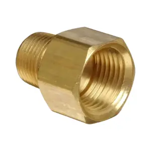 Brass Reducer Nut For Copper Size -3/8 × 1/2 (MOQ-10Pcs)