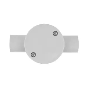 Pvc Junction Boxes White  25 Mm 2Way White (MOQ-15Pcs)