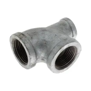 Galvanized. Reducer Tee, 1 ½"X 1 ¼" (MOQ-4Pcs)