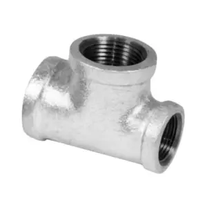 Galvanized Red.  Tee  1 1/4" X 1 1/4" X 1/2" (MOQ-15Pcs)