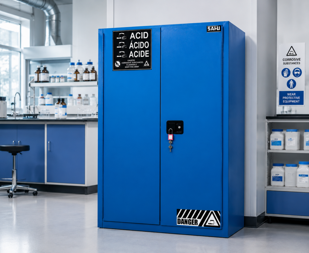 improve-workplace-safety-with-the-sai-u-corrosive-liquids-cabinet